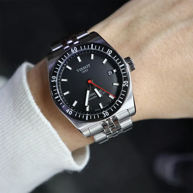 Tissot PR516 Powermatic 80 T149.407.11.051.00 Men's Black Dial Watch